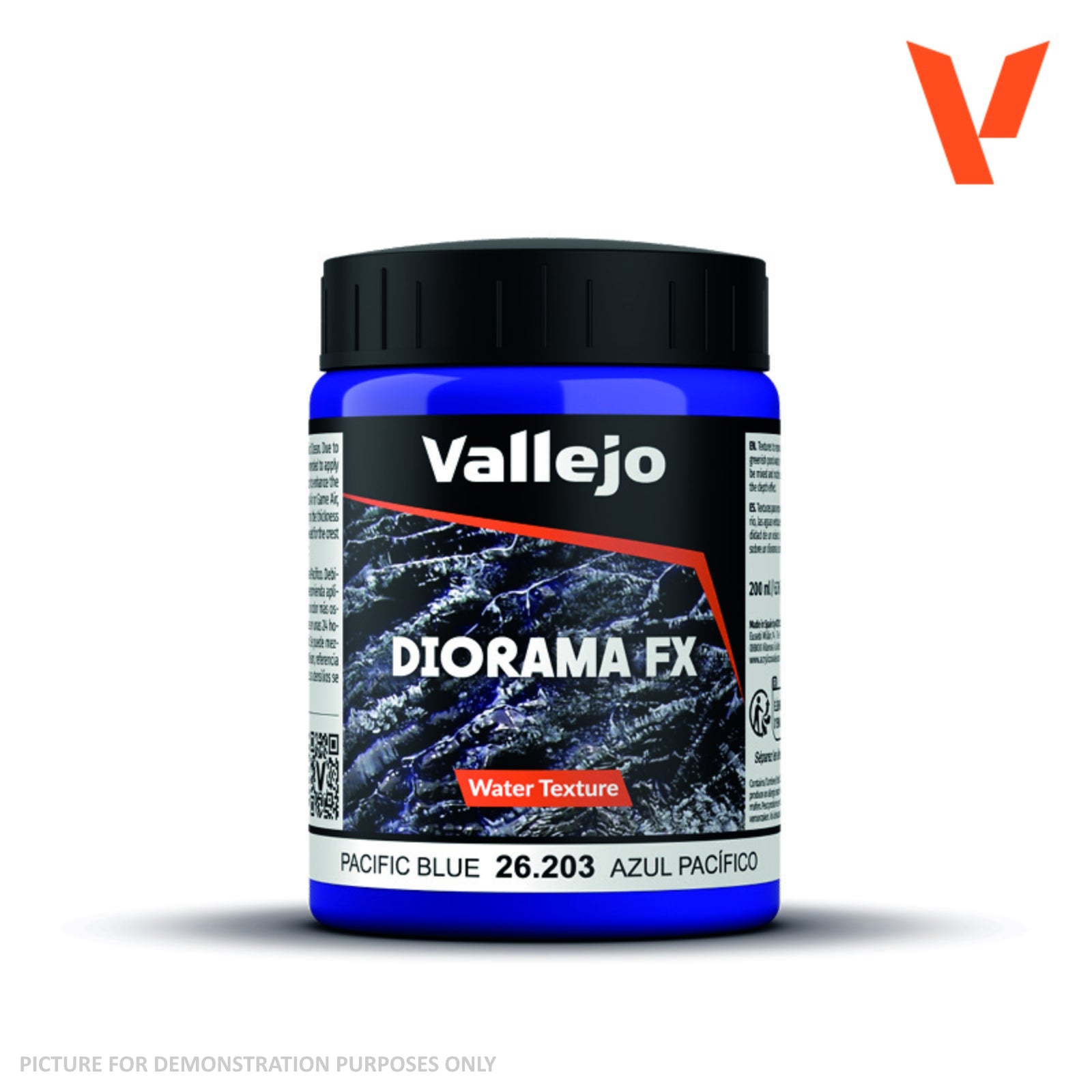 Vallejo Diorama Effects - 26.203 Water Texture Acrylic Pacific Blue 200ml